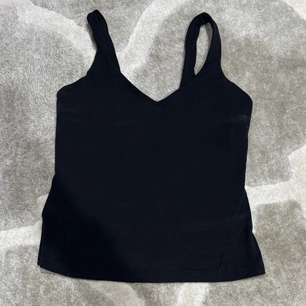 Lululemon Athletica Black Align Waist Length Tank Top